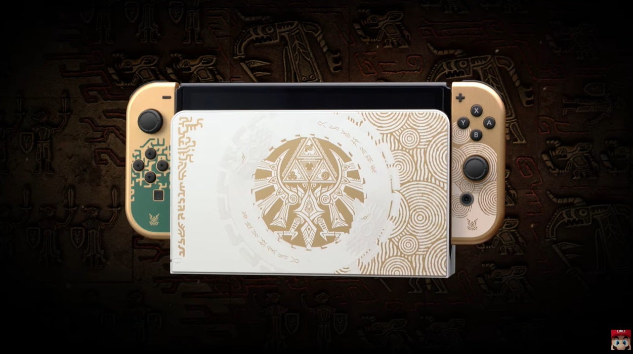 Imagem para Switch OLED Zelda: Tears of the Kingdom revelada