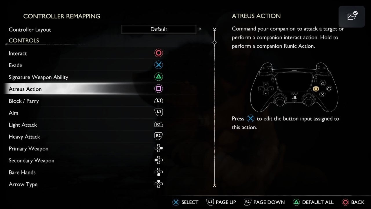 God of War  Ragnar k has extensive accessibility options - 56