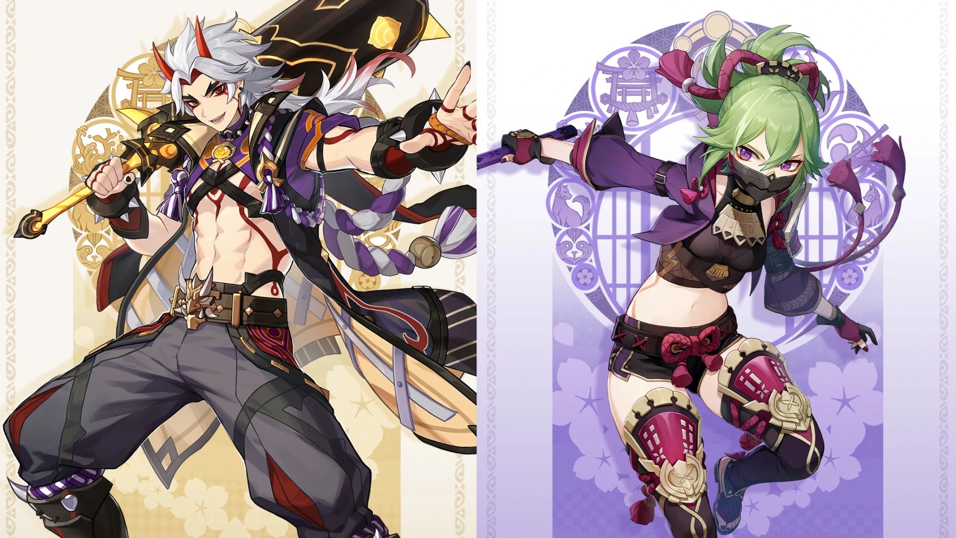 Genshin Impact Arataki Itto Banner character pull rates, 4 Stars