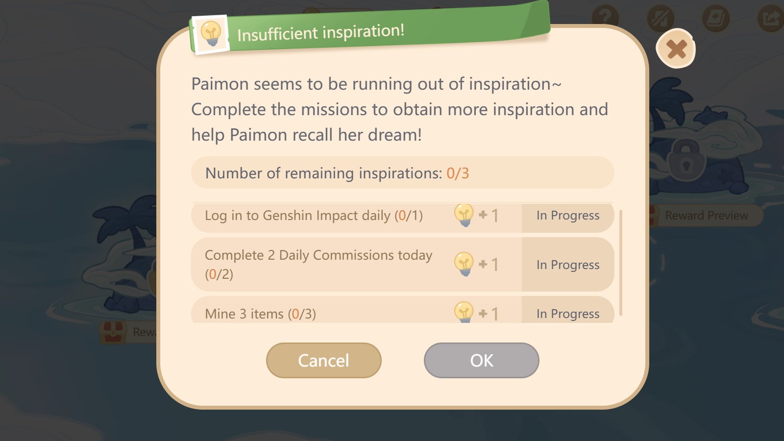 Genshin Impact Mesmerizing Dream at Sea answers and rewards for web event - 5