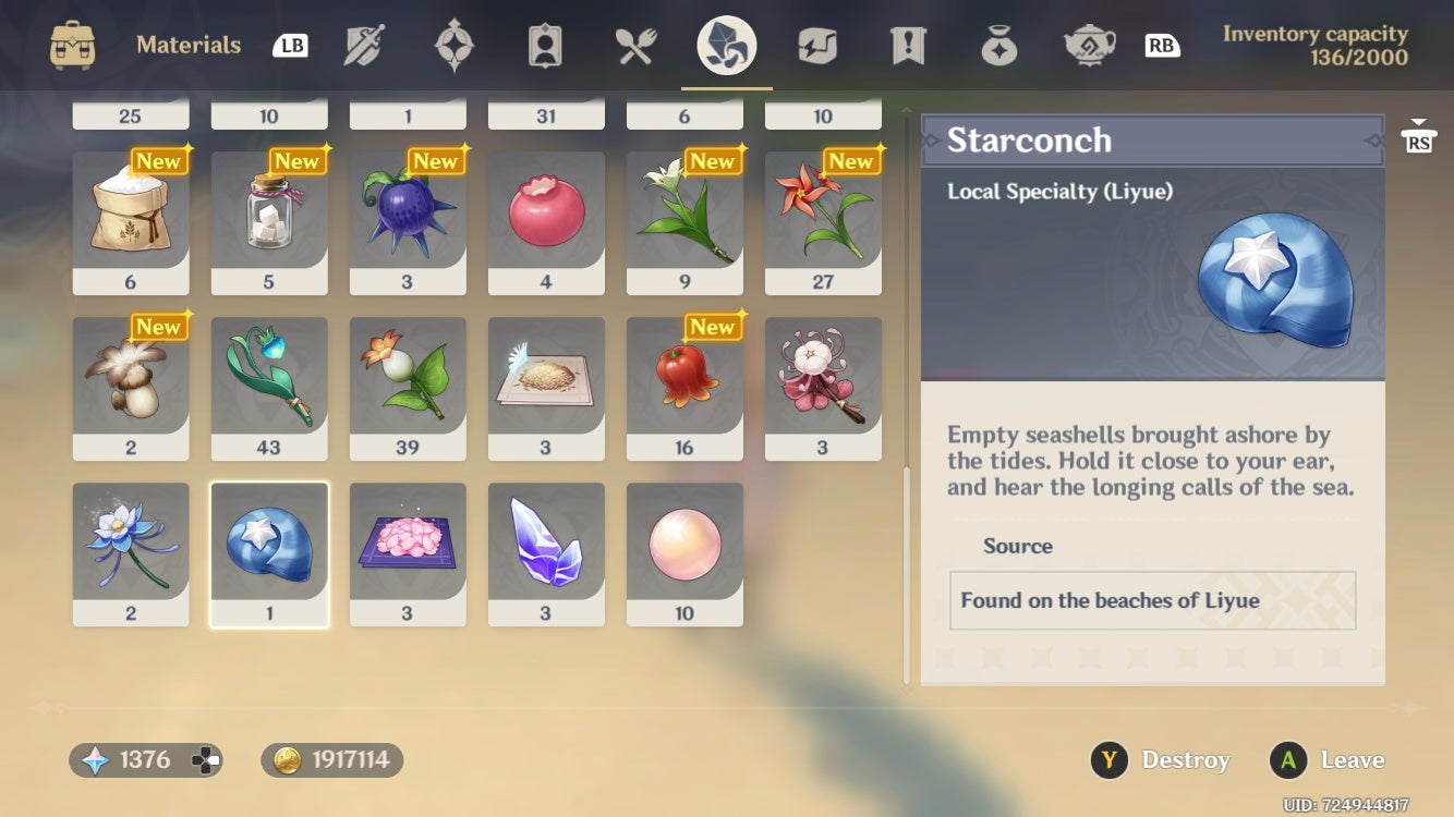 Genshin Impact Starconch locations  respawn time and where to farm Starconch - 85