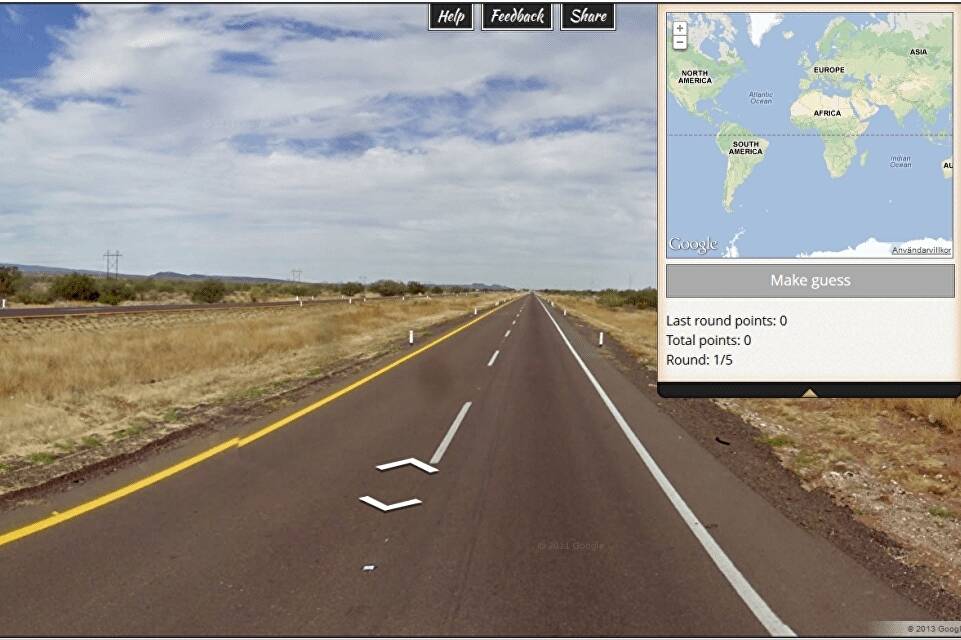 Geoguessr road