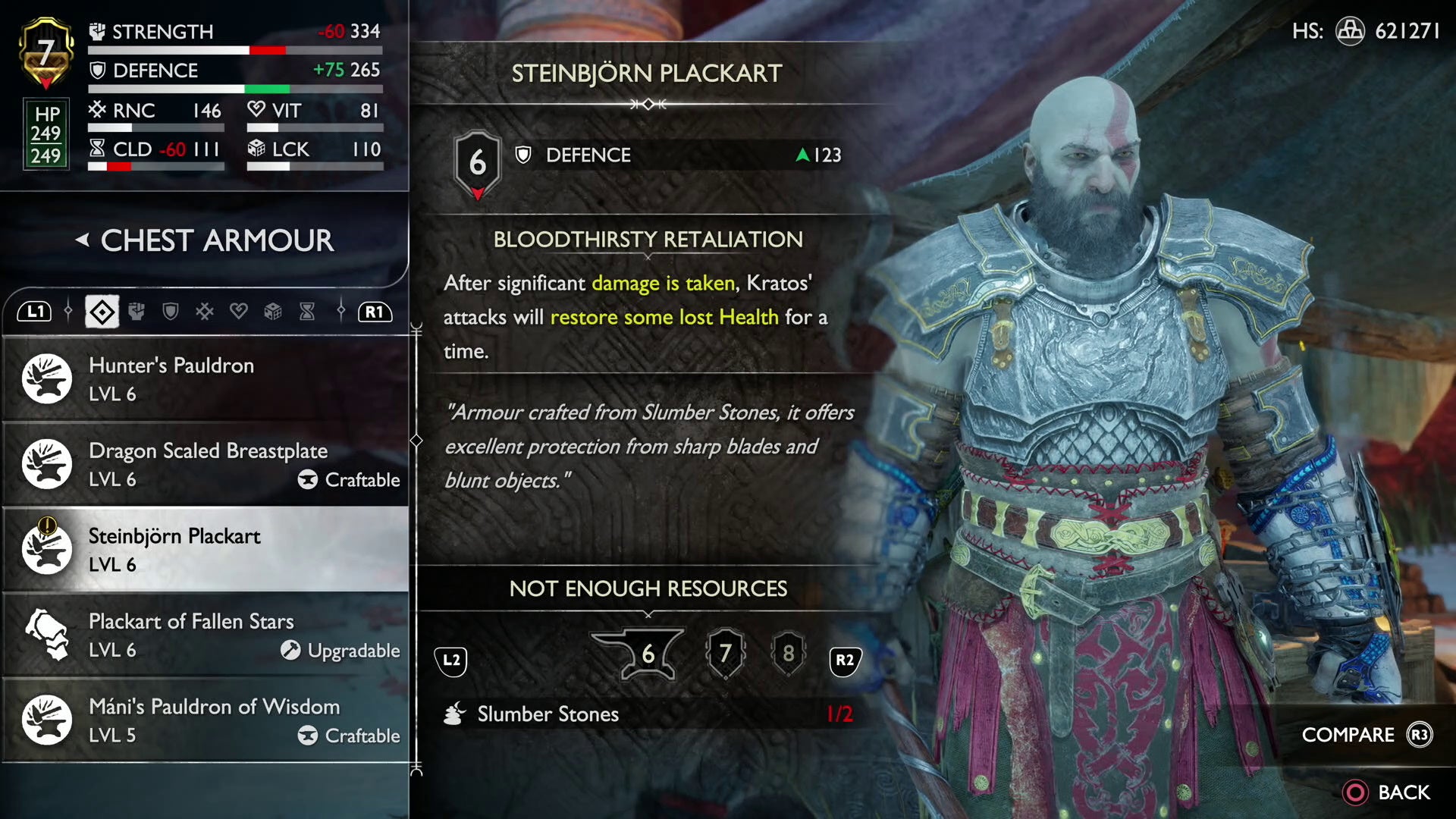 God of War Ragnar k best armor sets  including best early armor and how to get Steinbjorn set - 91
