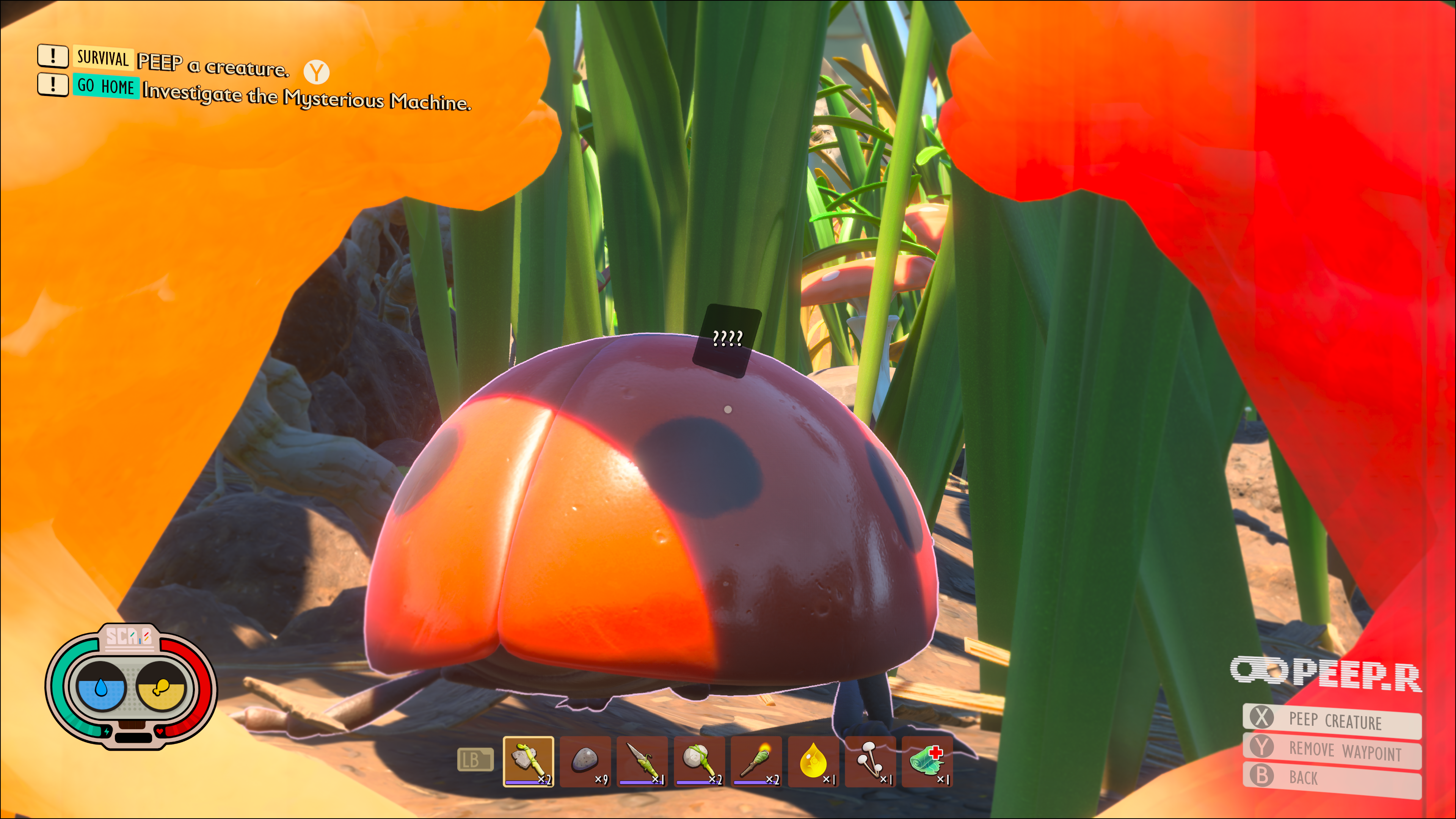 Grounded review - a giant ladybug