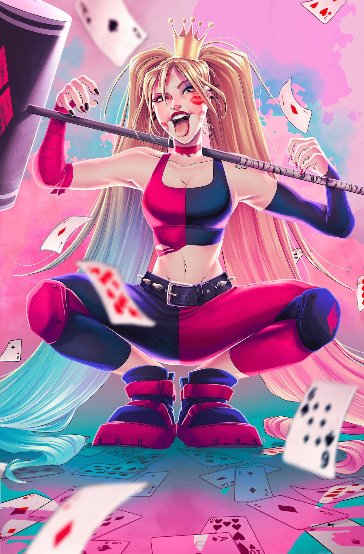 Harley Quinn #28 cover by Sweeney Boo