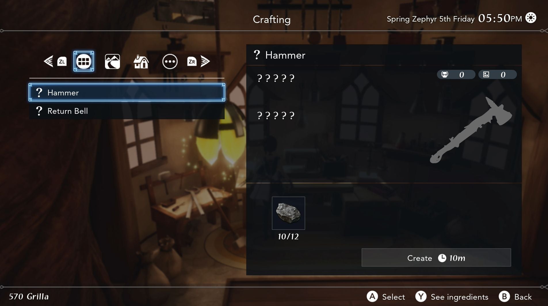 How to find Hard Stone and make a Hammer in Harvestella - 64