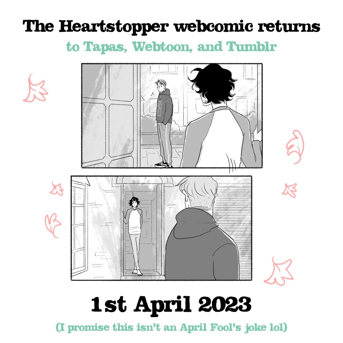 Alice Oseman's Heartstopper webcomic set for an April 1 return (No 