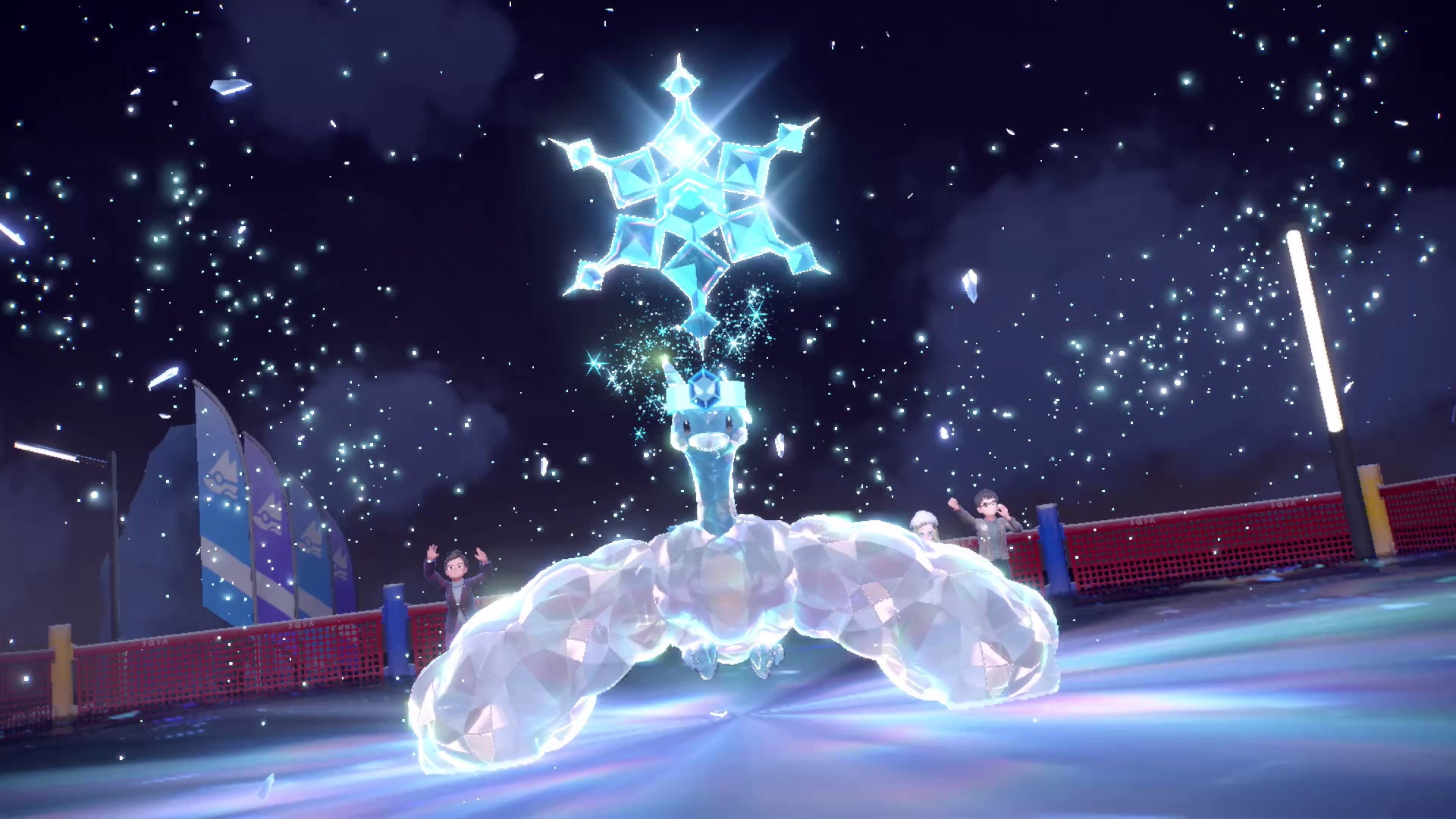 Pok mon Scarlet and Violet Glaseado Gym  including how to beat Ice Gym Leader Grusha and Snow Slope Run - 8