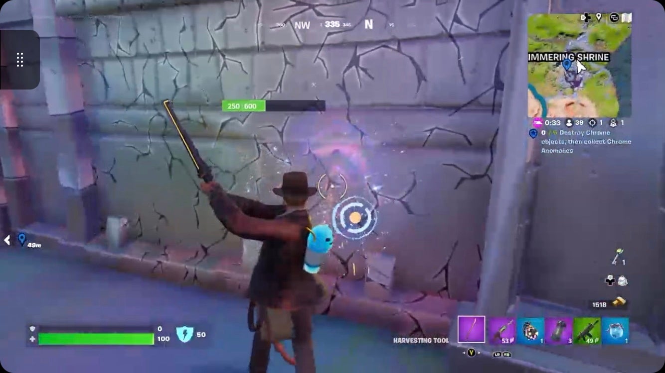 How to destroy Chrome objects then collect Chrome Anomalies in Fortnite - 74
