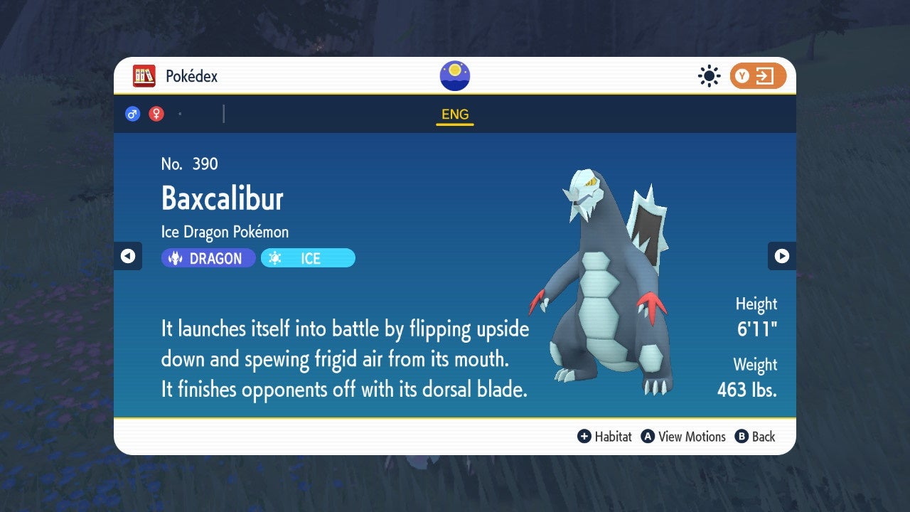 Frigibax location in Pok mon Scarlet and Violet and how to evolve into Arctibax and Baxcalibur - 63