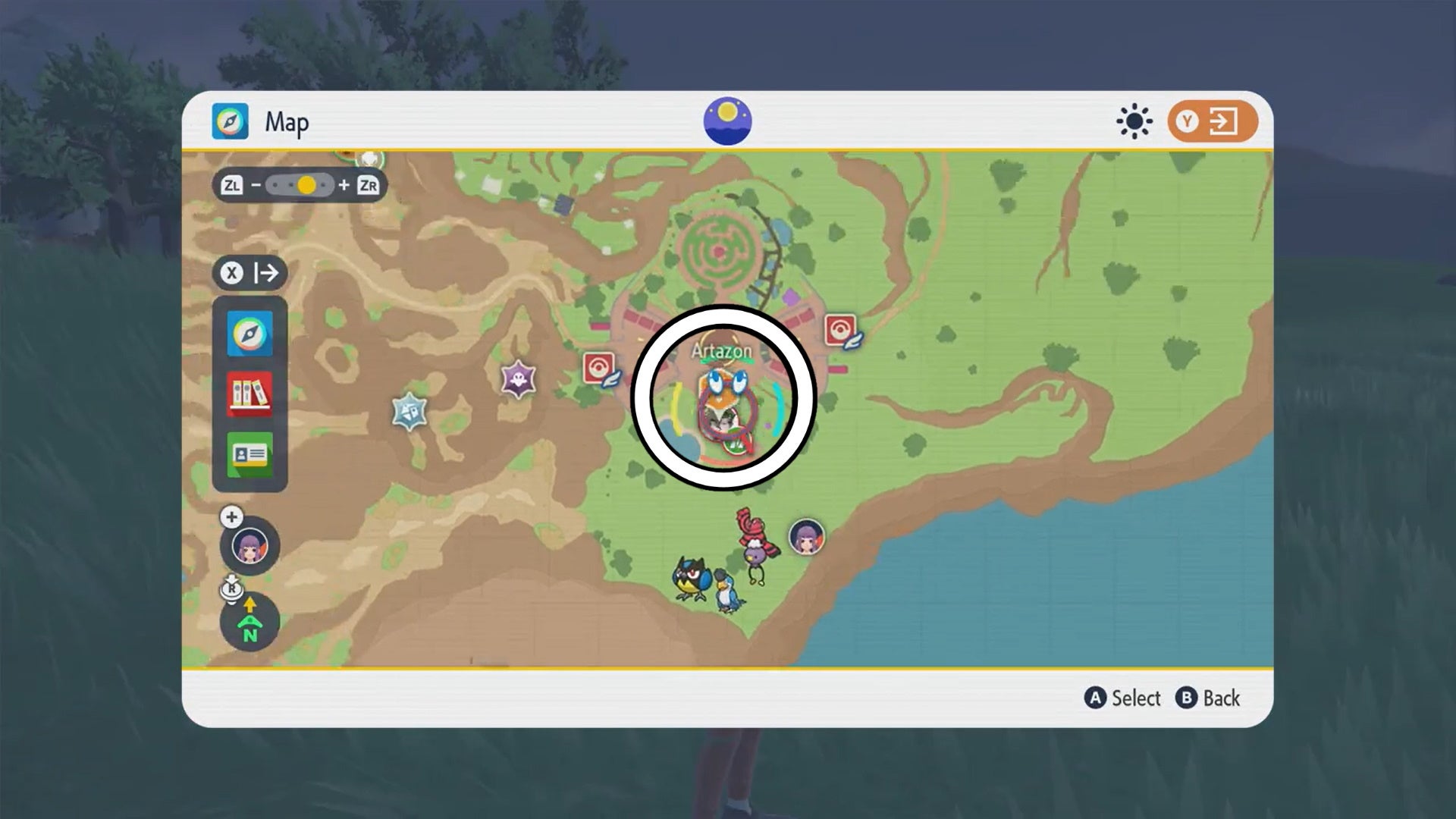 Pok mon Scarlet and Violet Artazon Gym  including how to beat Grass Gym Leader Brassius and Sunflora locations - 5