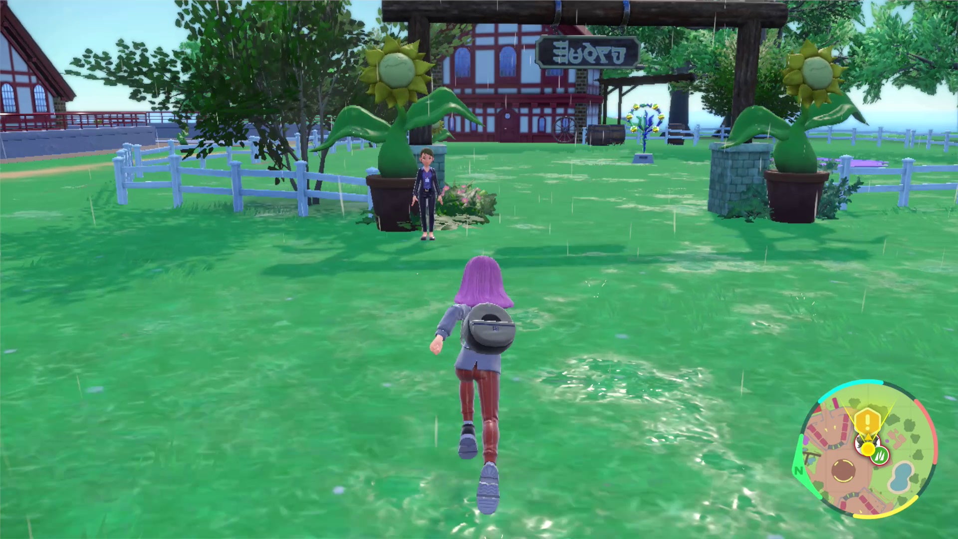 Pok mon Scarlet and Violet Artazon Gym  including how to beat Grass Gym Leader Brassius and Sunflora locations - 69