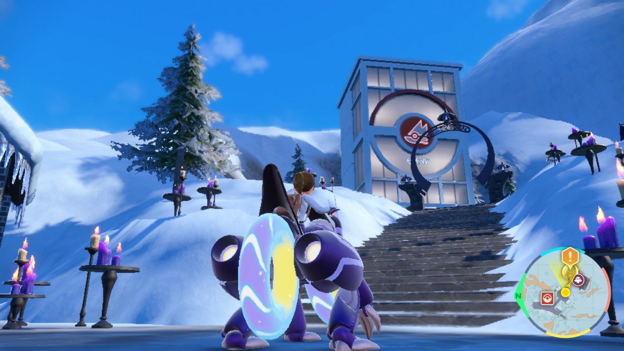 Pok mon Scarlet and Violet Montenevera Gym  including how to beat Ghost Gym Leader Ryme and double battles - 44