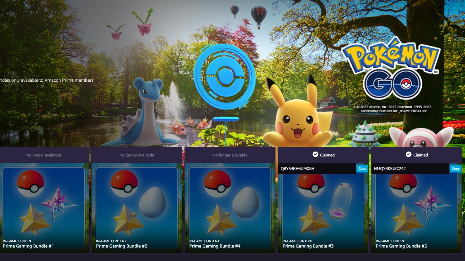 Pok mon Go Prime Gaming rewards for November 2022 and how to redeem Prime Gaming codes - 68
