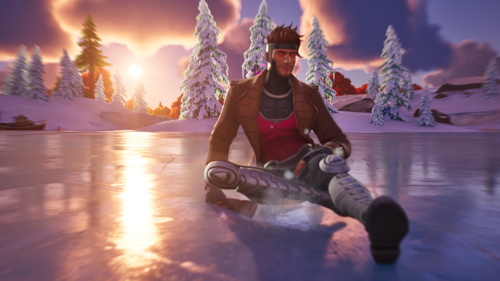 Image for How to slide for 30 meters continuously on ice in Fortnite