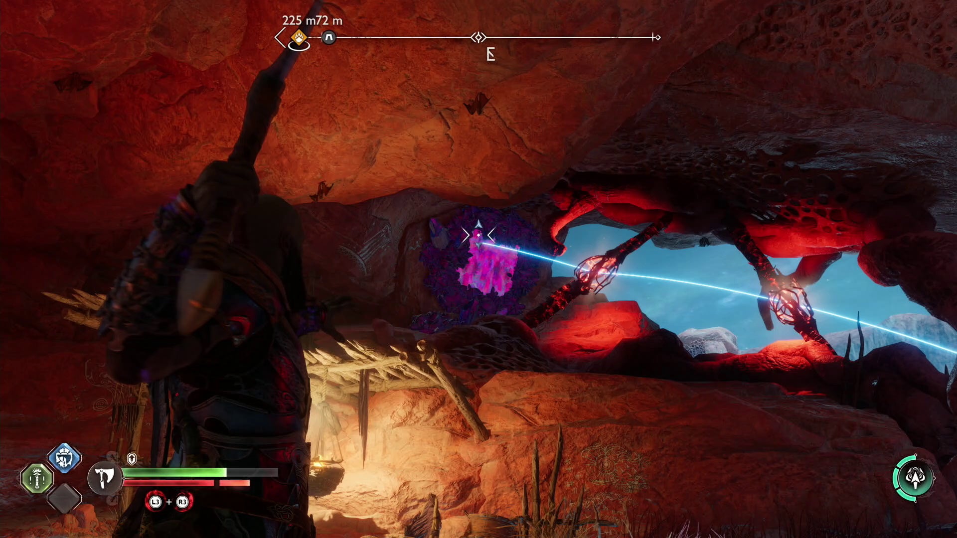 How to solve Alfheim Barrens southern cave Legendary Chest puzzle in God of War Ragnar k - 58