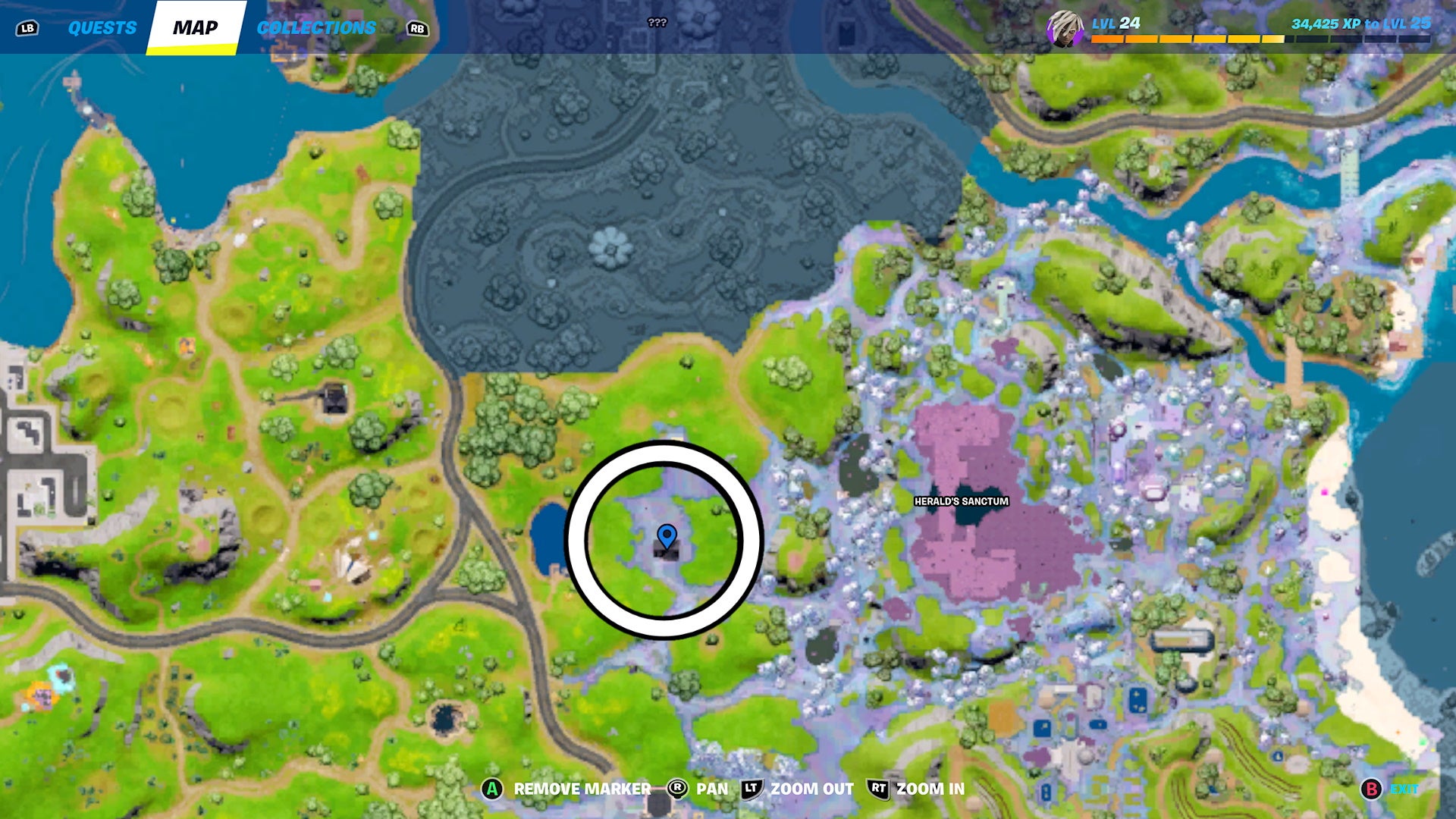 How to tune the TV in Fortnite while wearing the Bytes outfit map 1