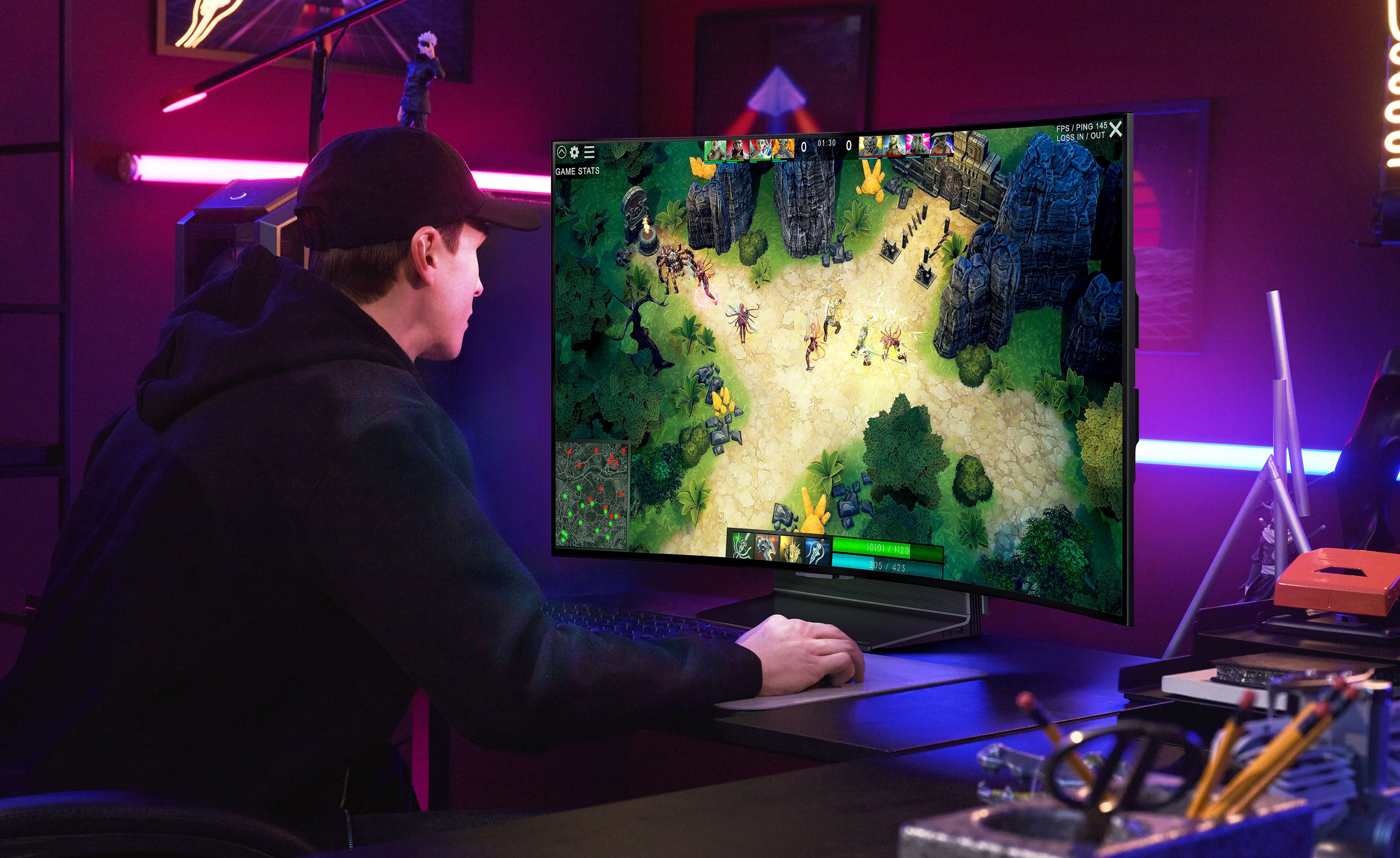 Imagem para Inovação: LG apresenta TV gaming que pode ser dobrada