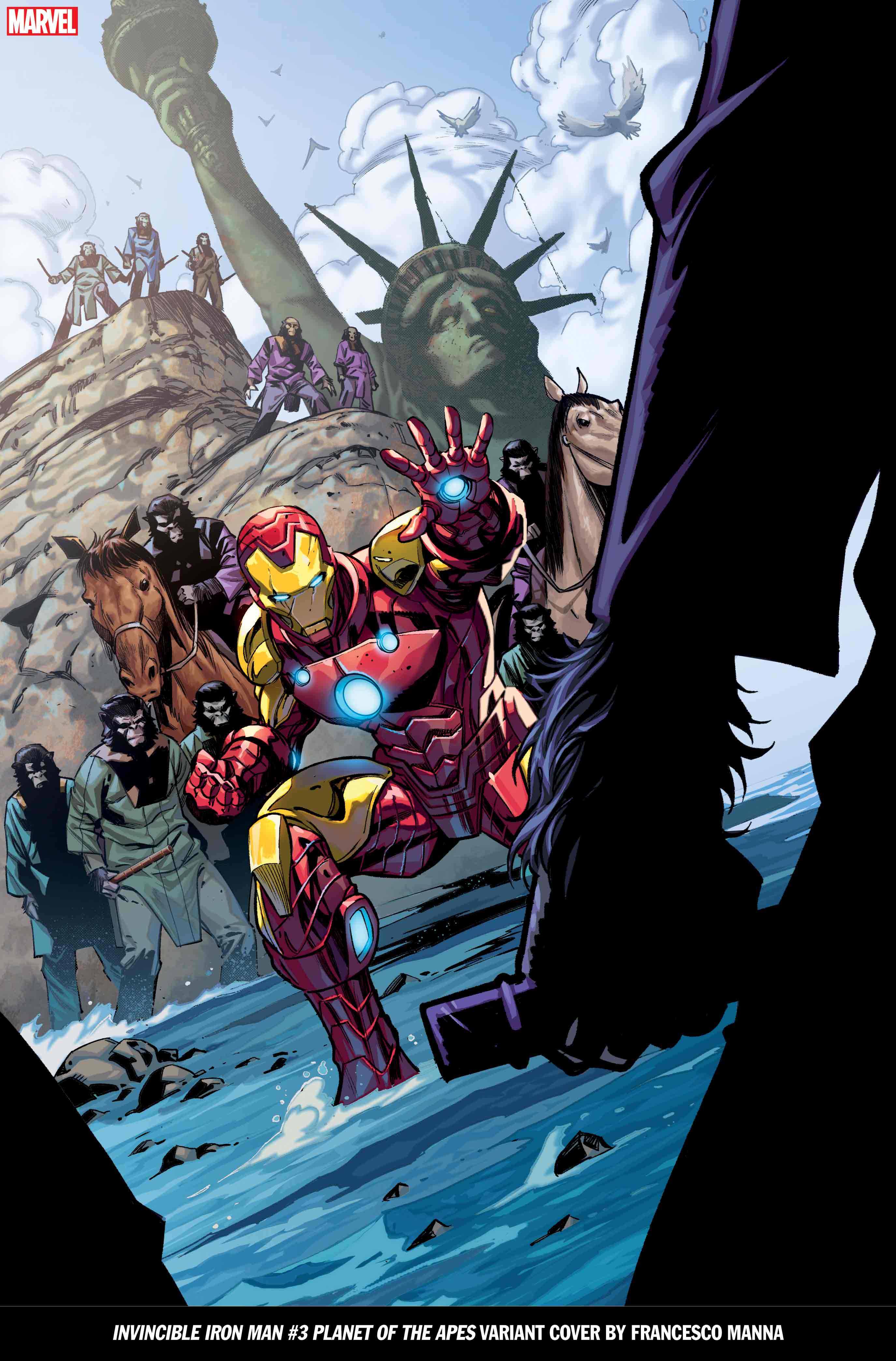 Invincible Iron Man Planet of the Apes cover