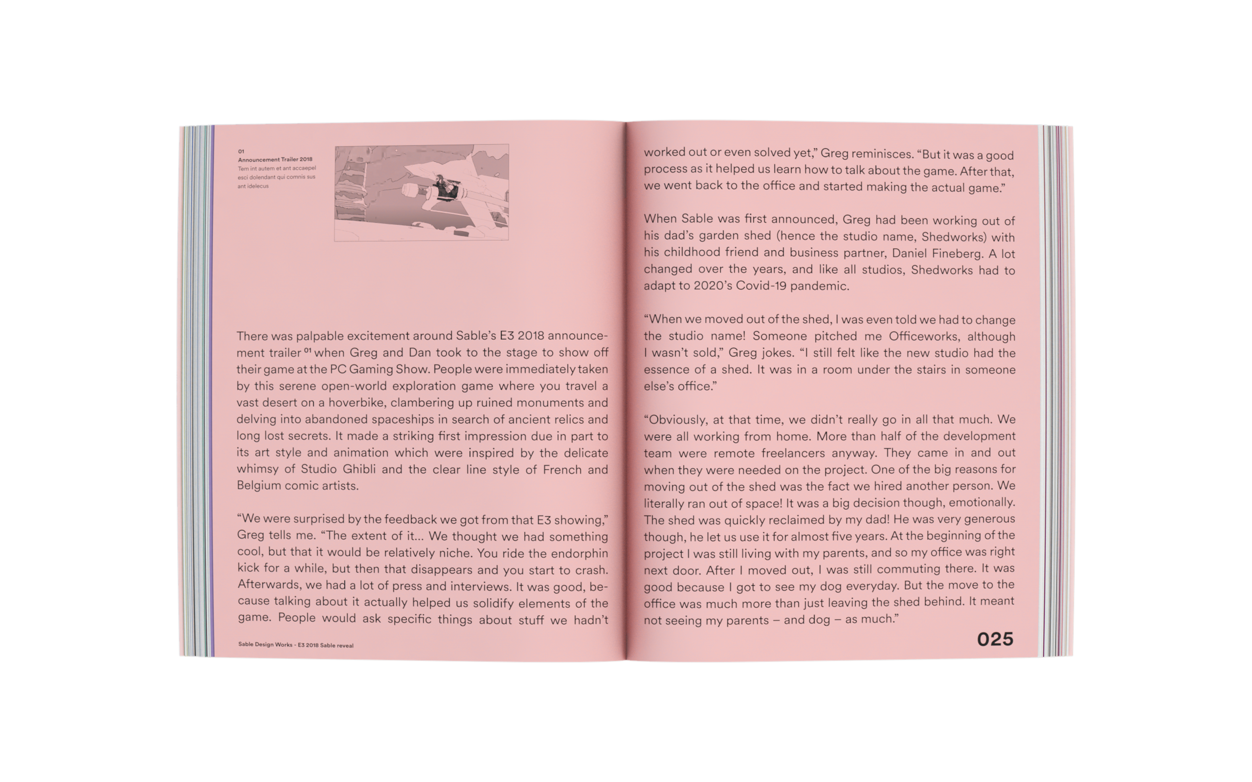 Sable developer celebrates first anniversary with official art book - 7