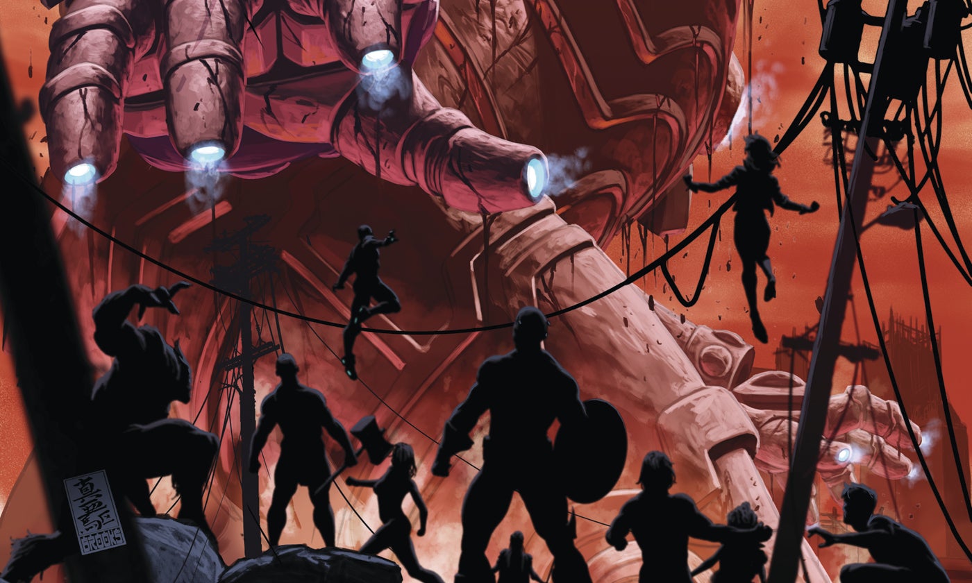 AXE: Judgment Day #2 cover by Mark Brooks