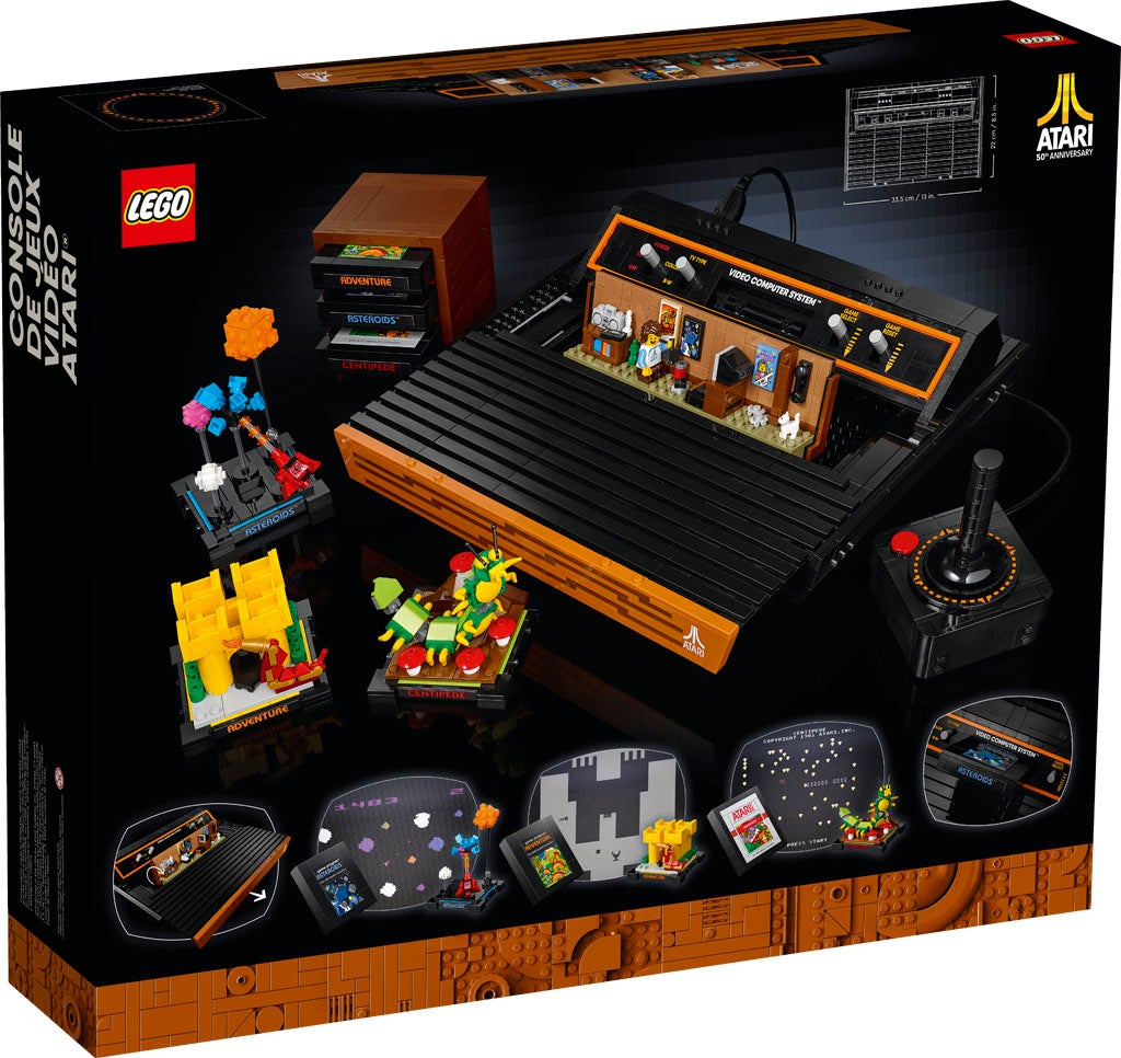 The Lego Atari - reverse of its box.