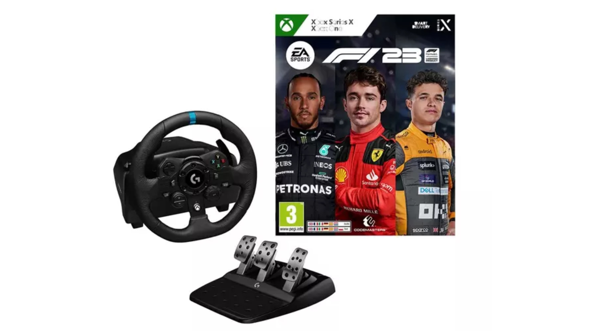 buy Logitech - G923 Racing Wheel and Pedals + Gearshifter + F1 2021 (ps5) -  Bundle online
