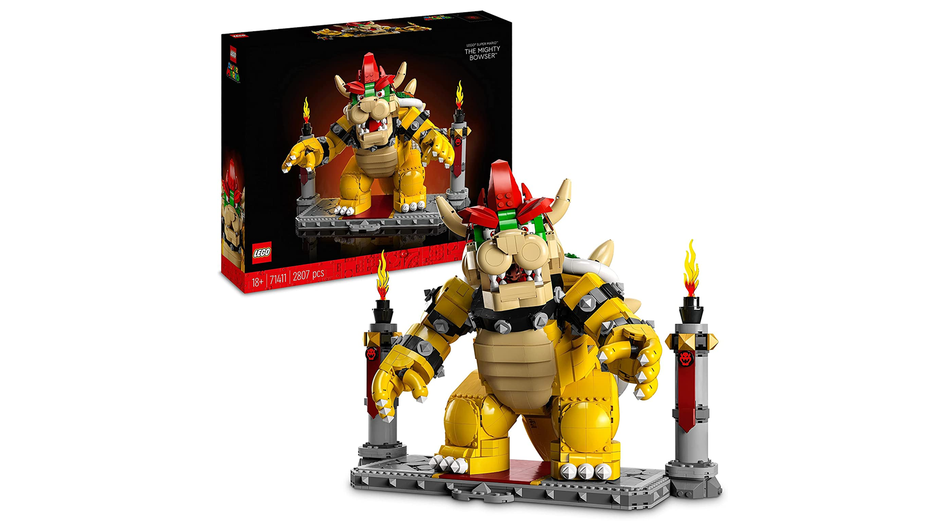 Image for Forget saving Princess Peach! Save yourself 25% on this Lego Super Mario The Mighty Bowser model at Amazon