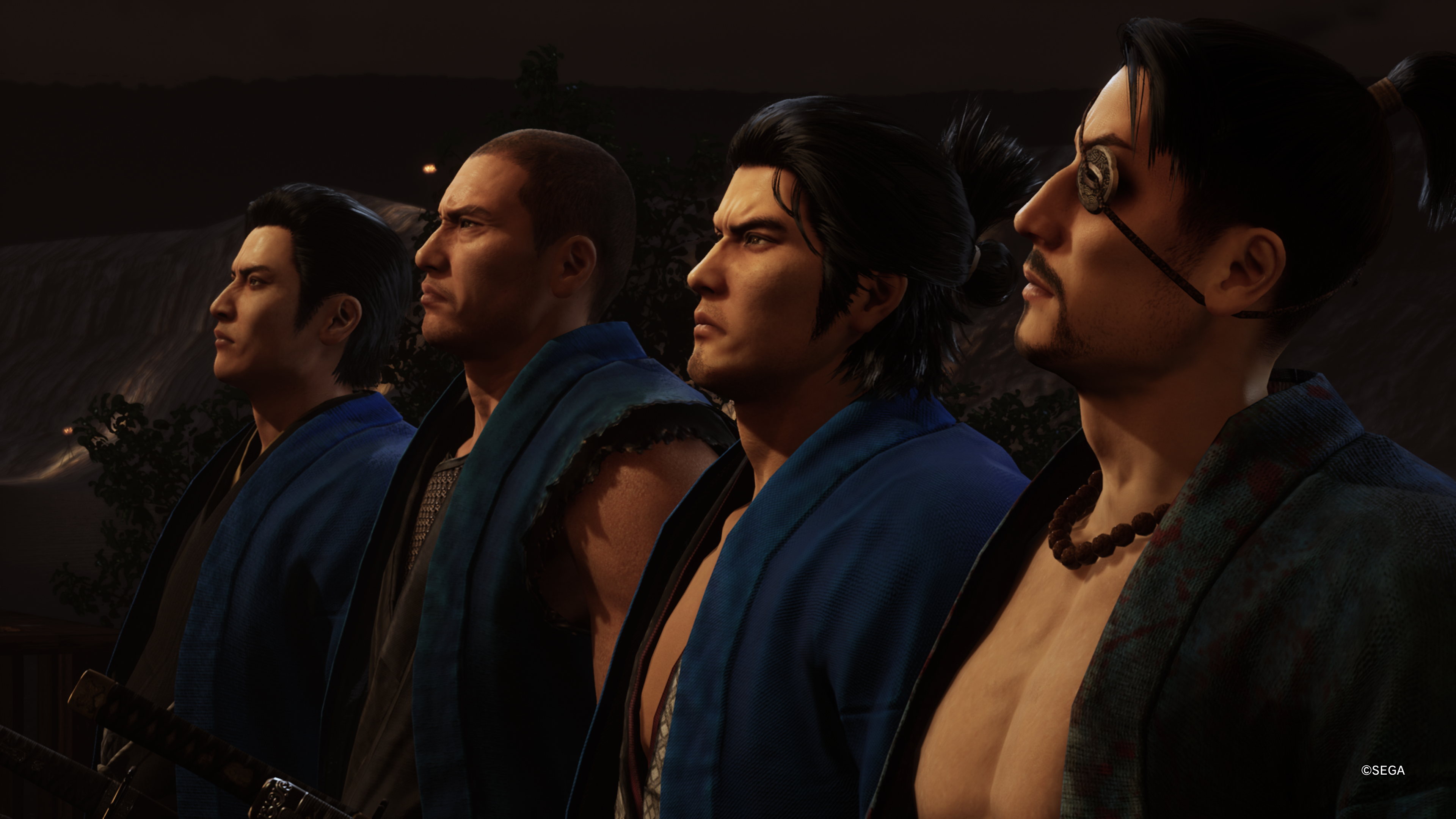 Just like the Dragon Ishin comment - Ryoma and several other key Yakuza characters look serious