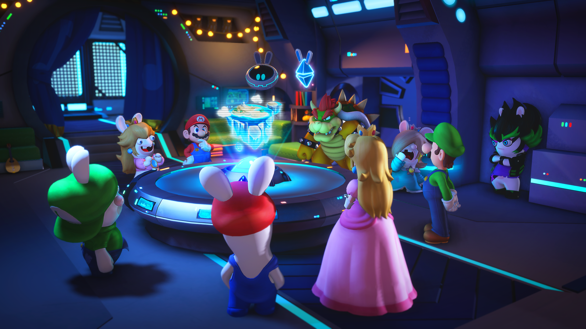 The team from Mario + Rabbids Sparks of Hope.