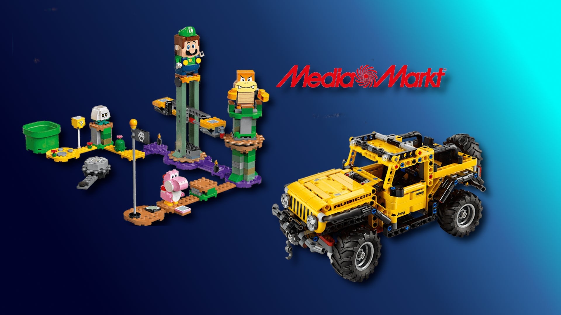 Bilder zu Lego Luigi Starterset und Jeep Wrangler für je 29 € bei Media Markt + Gratis Polybag