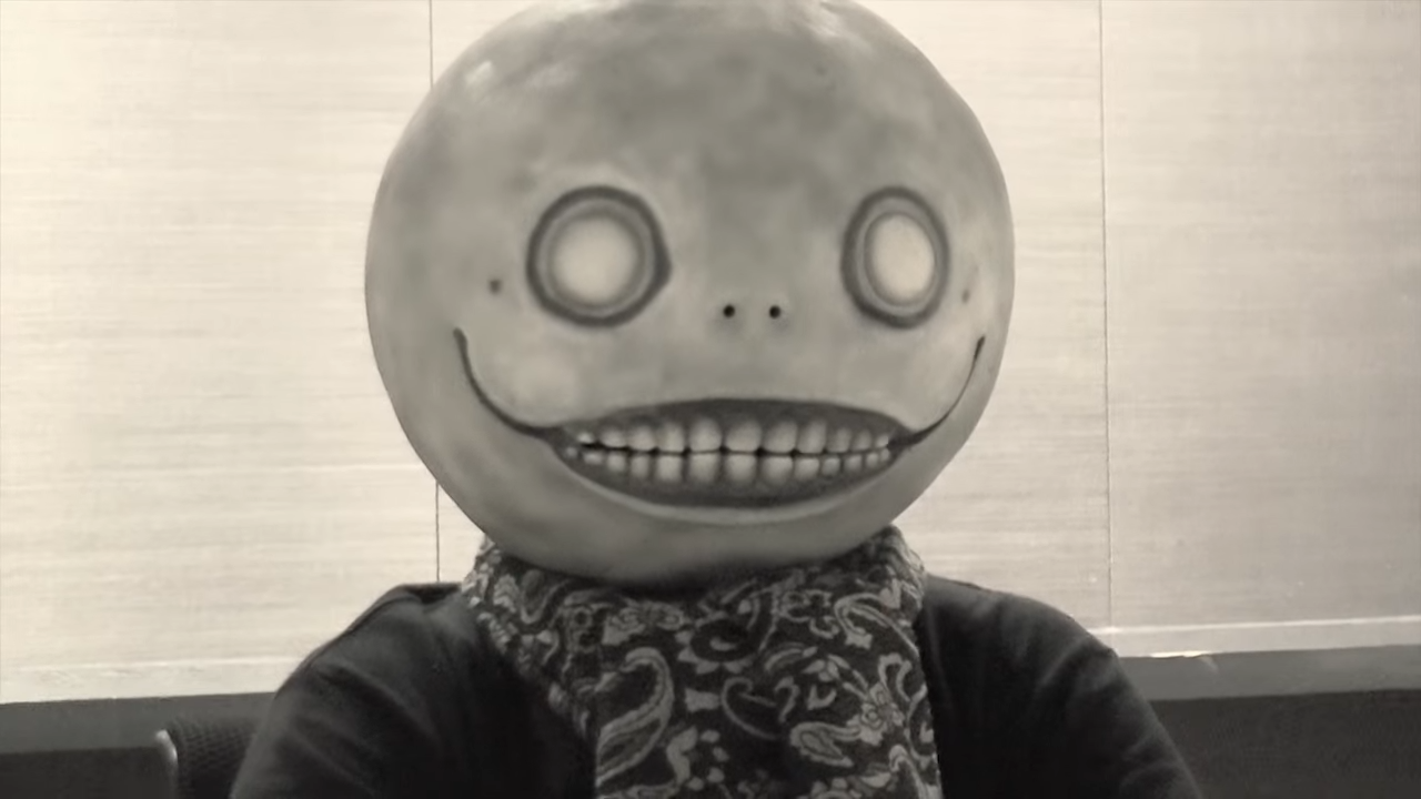 Yoko Taro in Emil mask