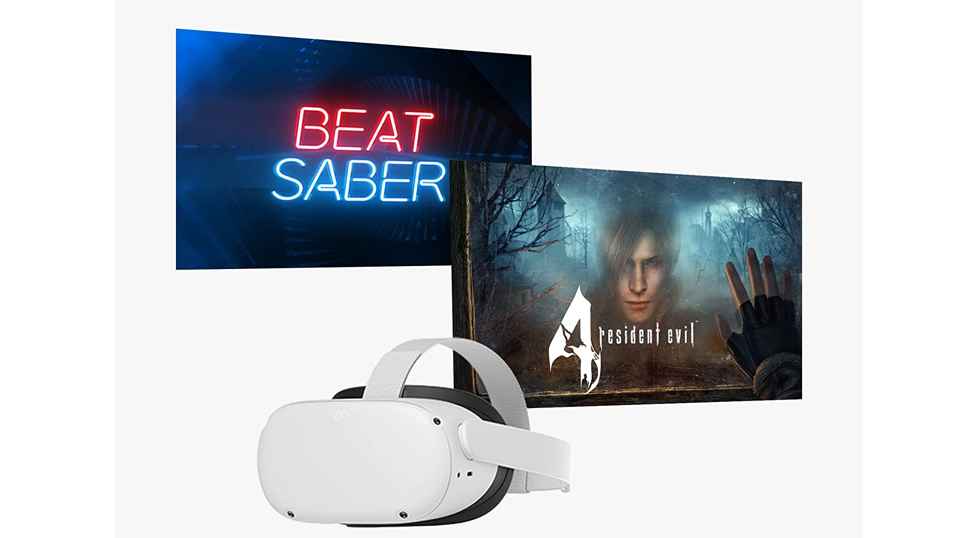 Image for Save £50 on a Meta Quest 2 bundle with Resident Evil 4 and Beat Saber this Cyber Monday