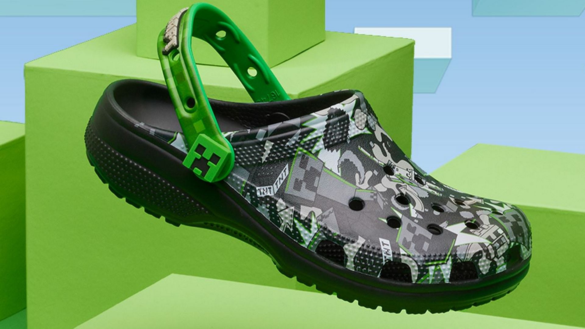 Minecraft kooperiert mit Crocs: Endlich Minecraft an den Füßen tragen.