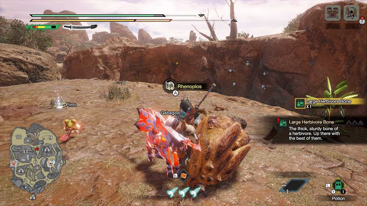 Monster Hunter Rise Sunbreak Large Herbivore Bone location and uses - 89
