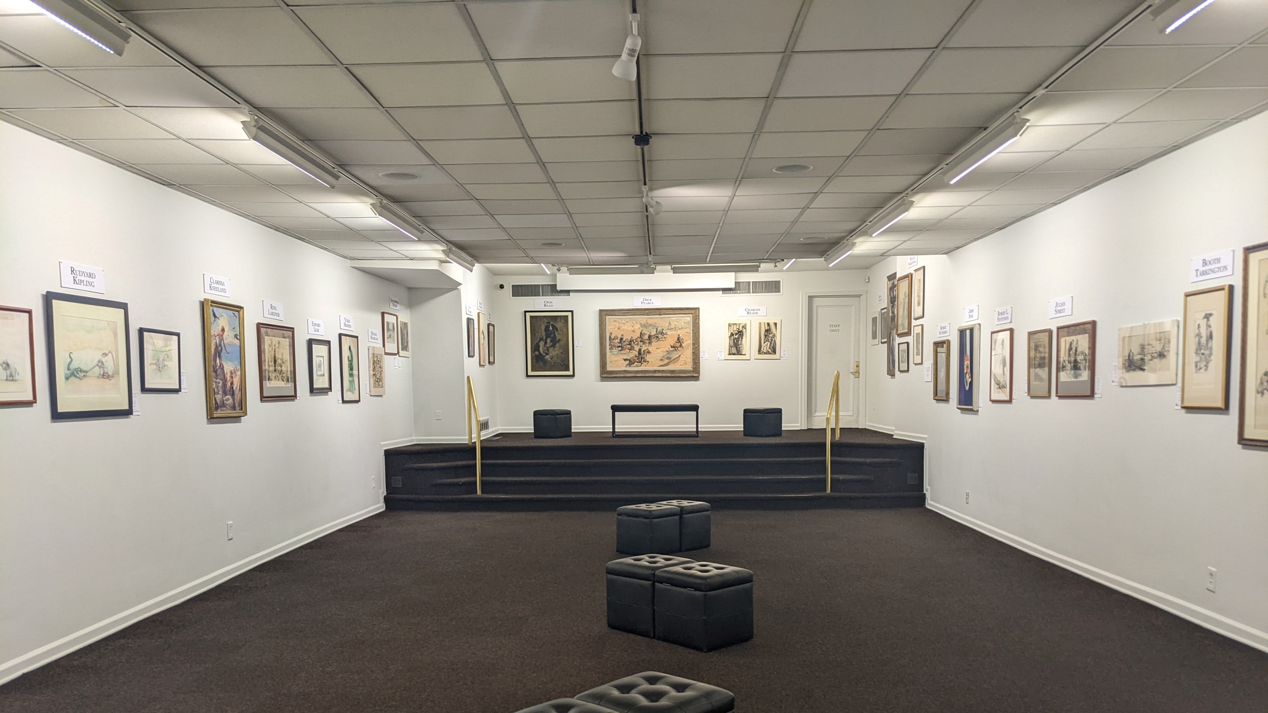Interior of the first floor of Society of Illustrators