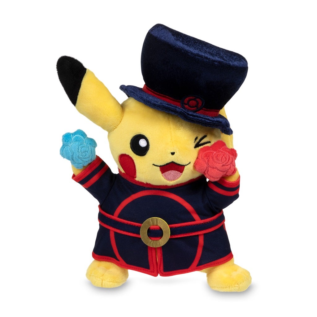 Hi-res picture of the Beefeater Pikachu plush.