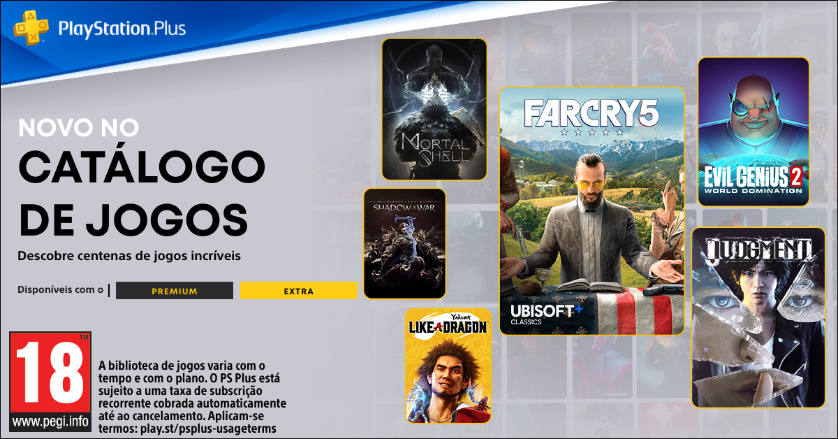 Imagem para Jogos PS Plus Extra e Premium de dezembro