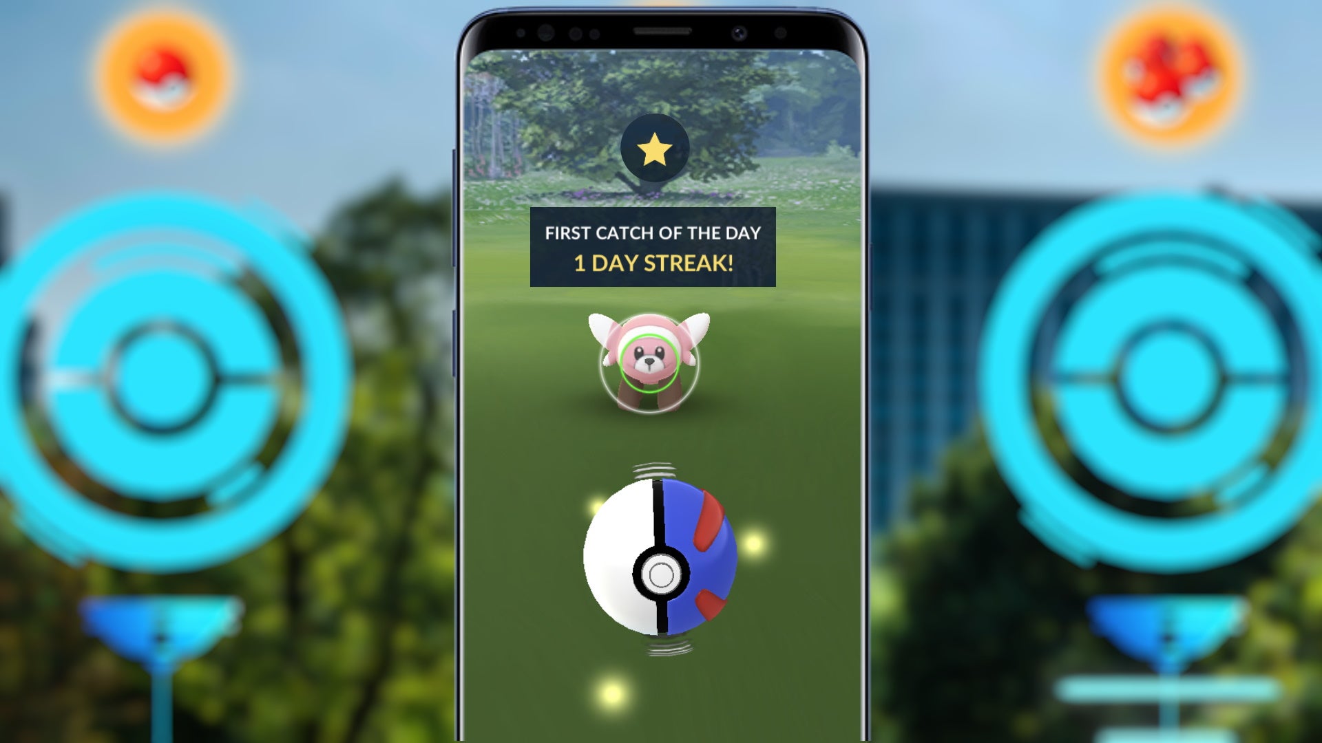 Image for Pokémon Go Daily Bonus rewards for streaks, first catch and Pokéstop of each day