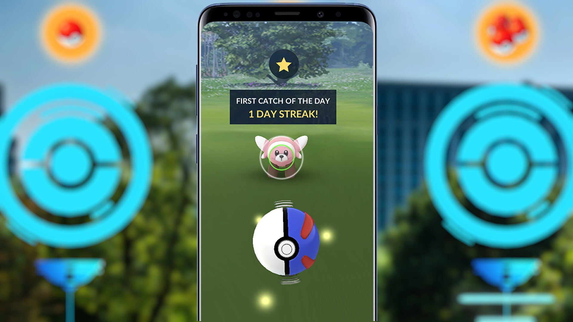 Imagen para Pokémon Go - Bonus Diarios: recompensas por rachas, primera captura y primera Poképarada del día