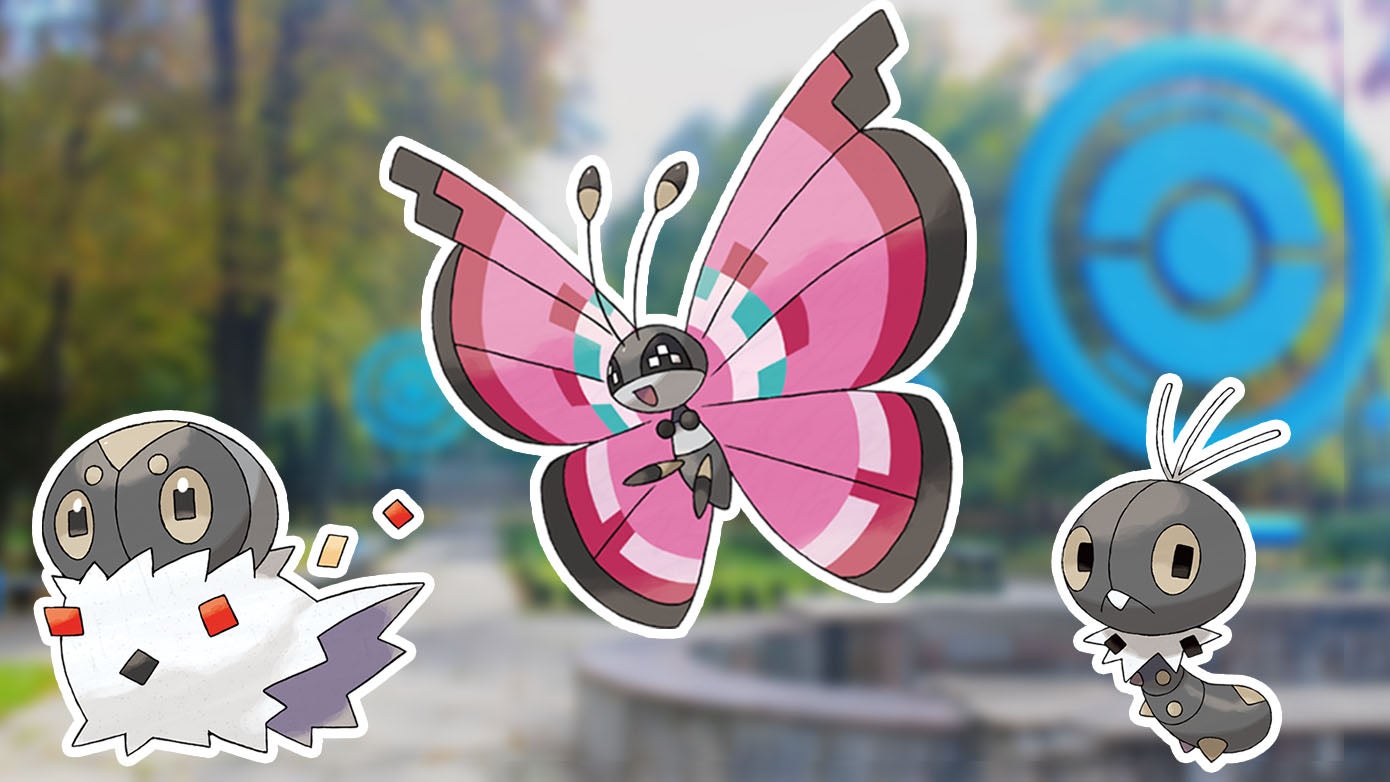 Imagen para Pokémon Go - Mapa de Vivillon, motivos de Vivillon y cómo conseguir a Scatterbug
