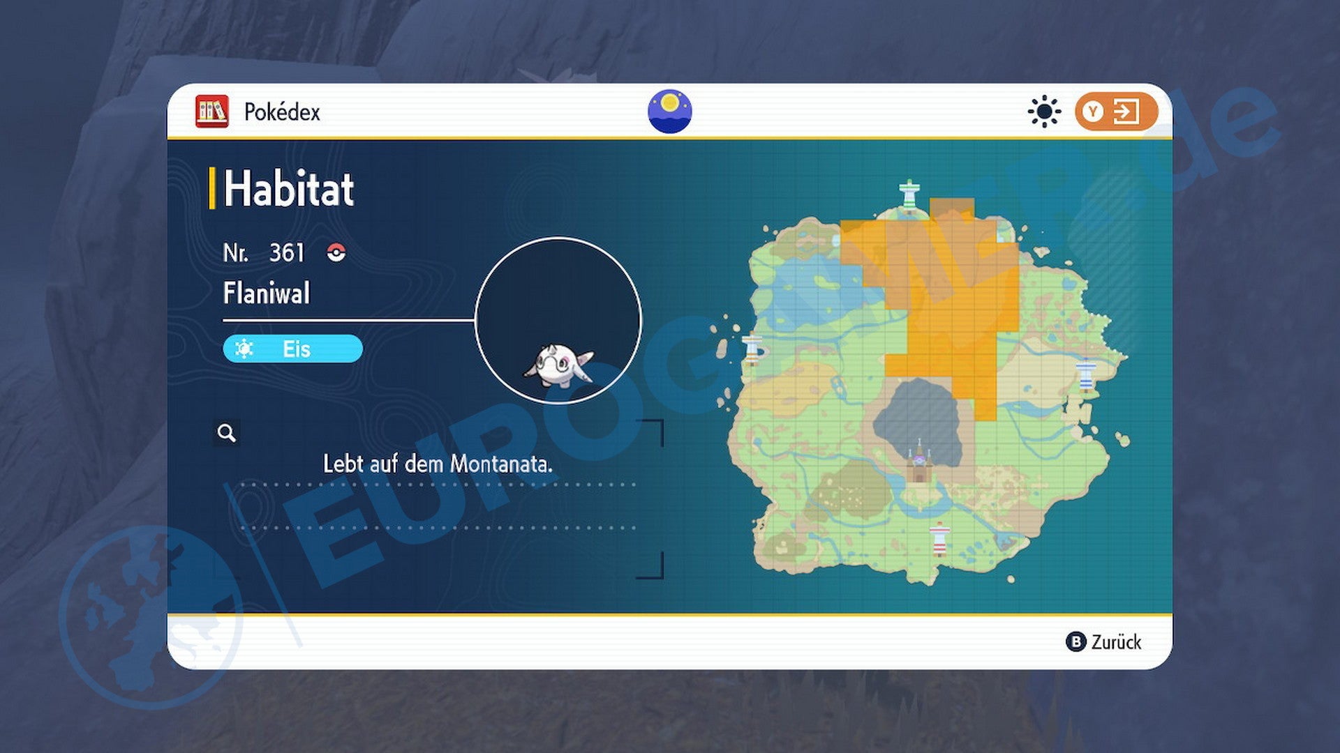 Wo ihr Flaniwal in Pokémon Karmesin und Purpur findet.