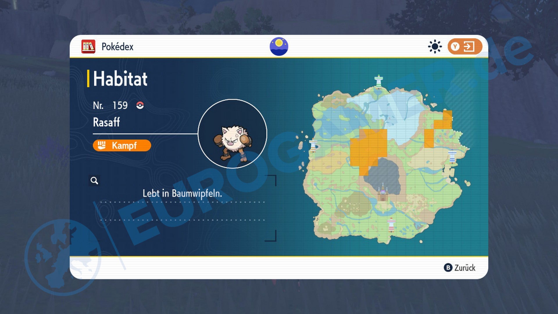 Hier findet ihr Rasaff in Pokémon Karmesin und Purpur.