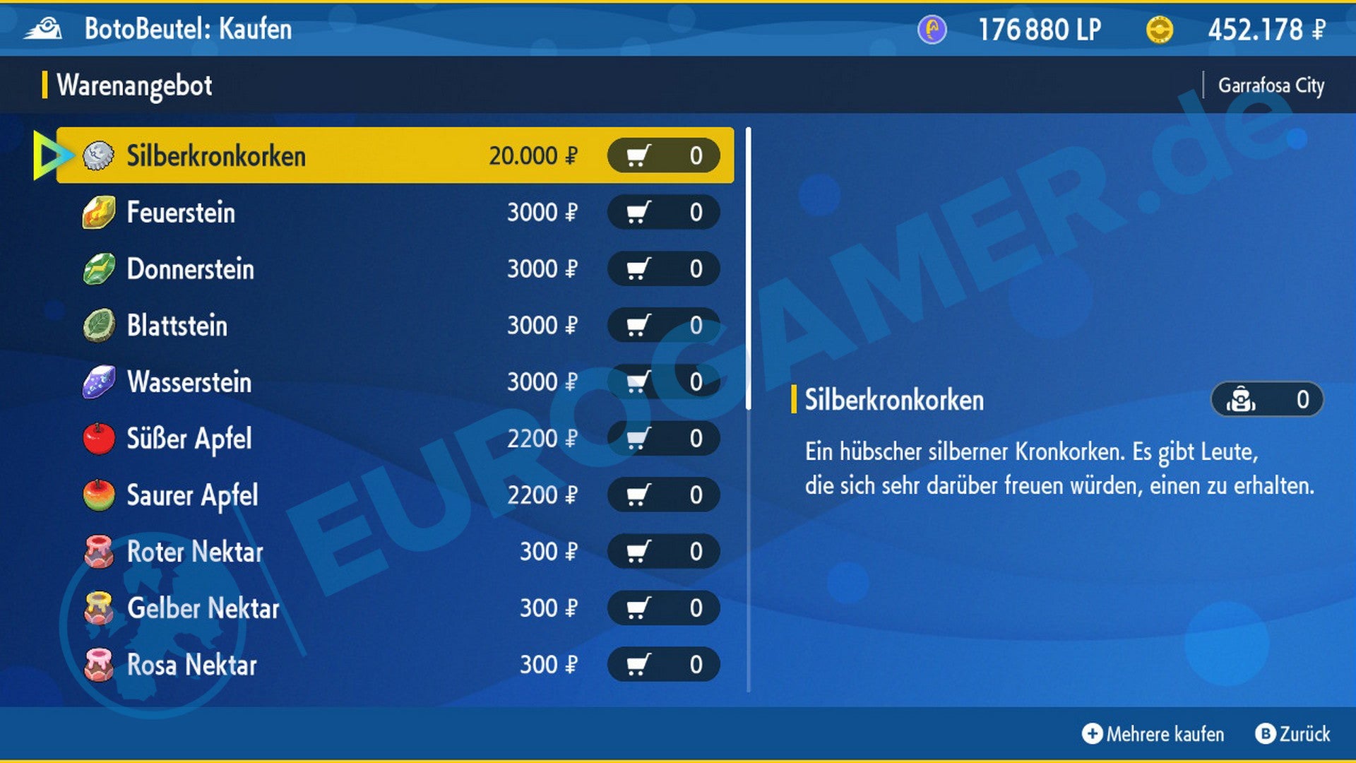 Wo ihr Silberkronkorken in Pokémon Karmesin und Purpur bekommt.