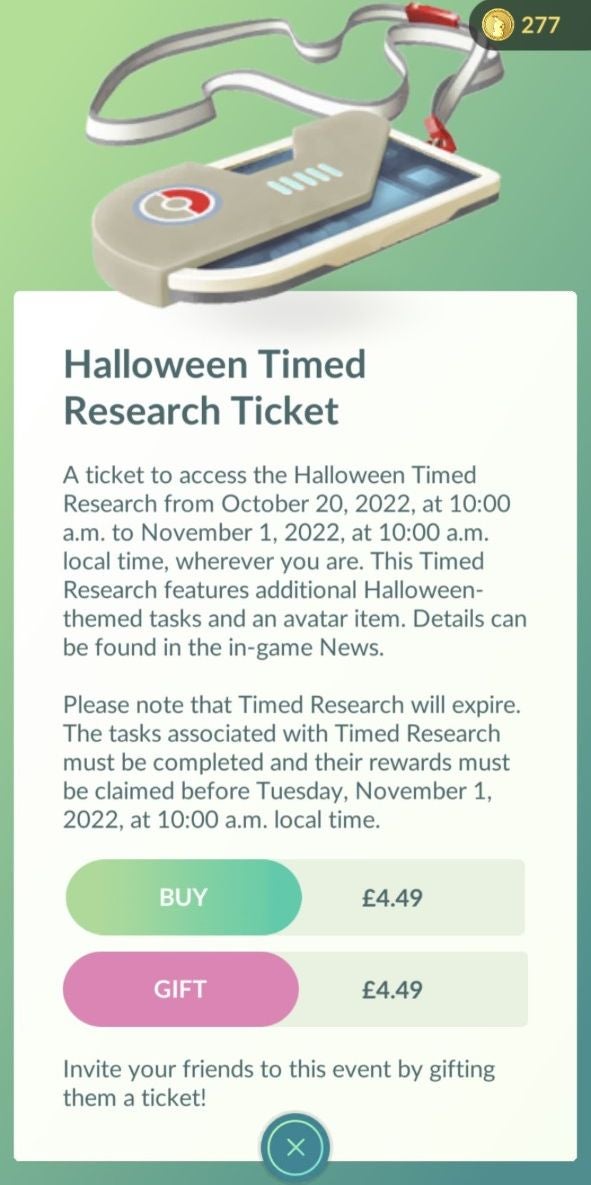 Pokemon Go Halloween Timed Research Quest Tasks And Rewards Eurogamer Net