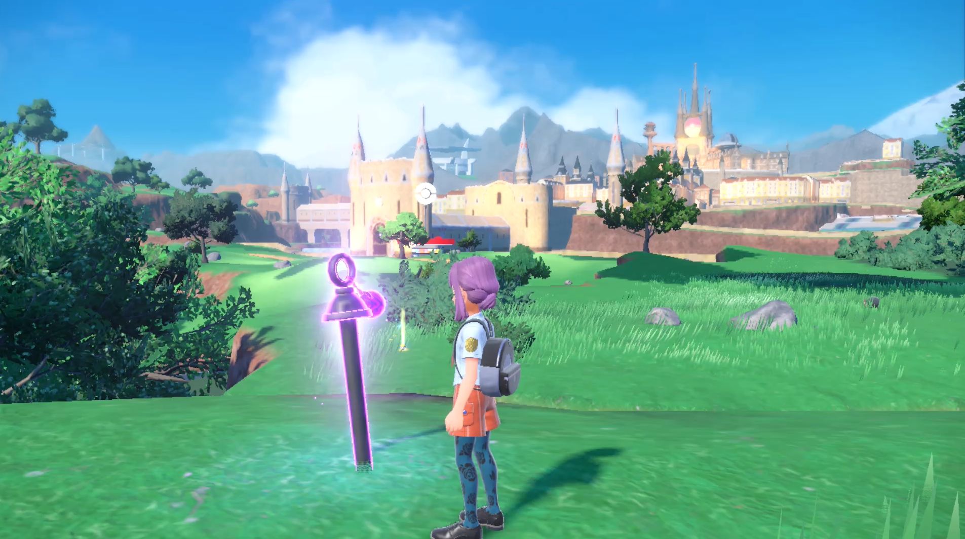 Pok mon Scarlet and Violet purple stake locations and Grasswither Shrine  including how to catch Wo Chien - 37