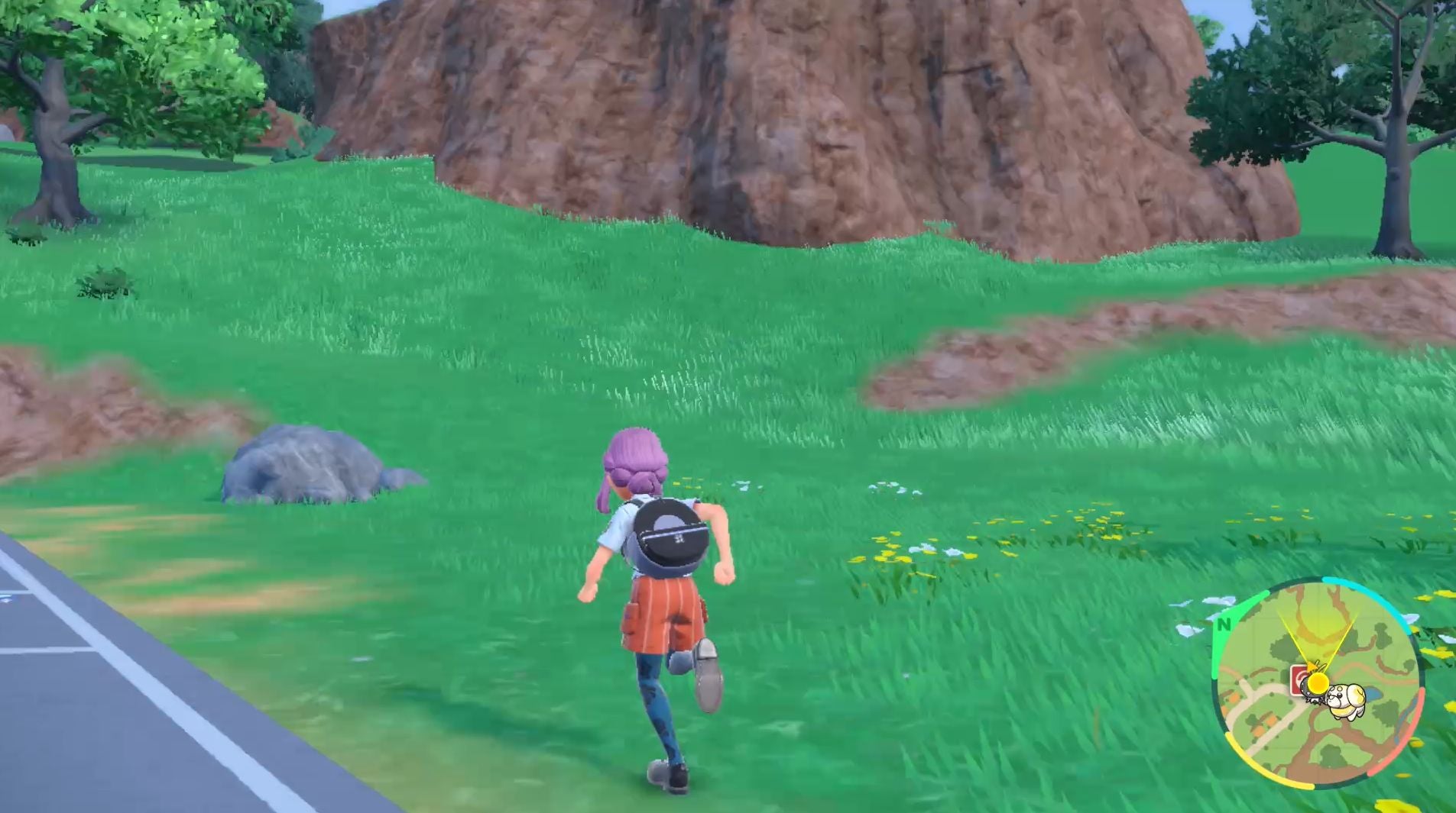 Pok mon Scarlet and Violet purple stake locations and Grasswither Shrine  including how to catch Wo Chien - 87