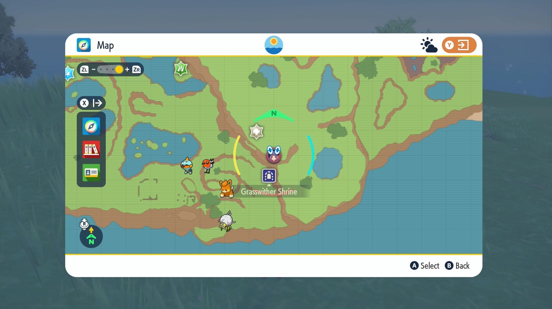 Pok mon Scarlet and Violet purple stake locations and Grasswither Shrine  including how to catch Wo Chien - 77