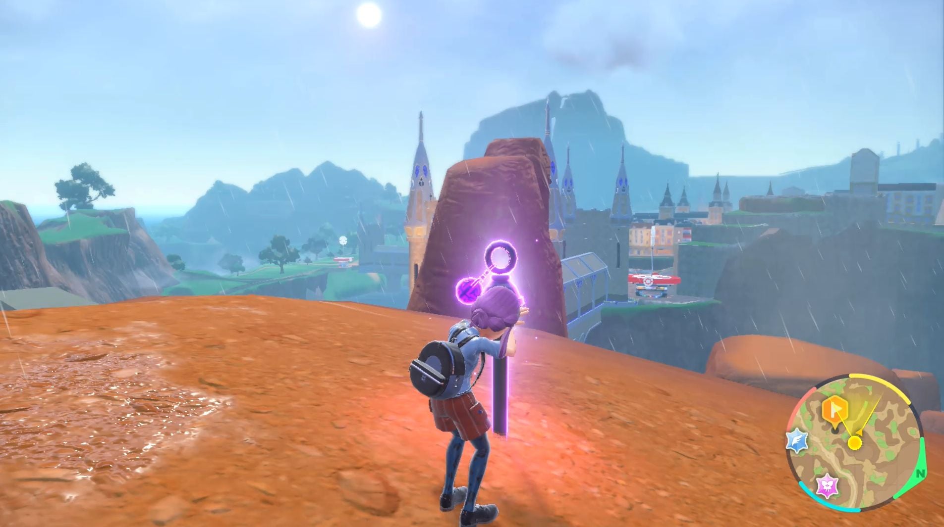 Pok mon Scarlet and Violet purple stake locations and Grasswither Shrine  including how to catch Wo Chien - 4