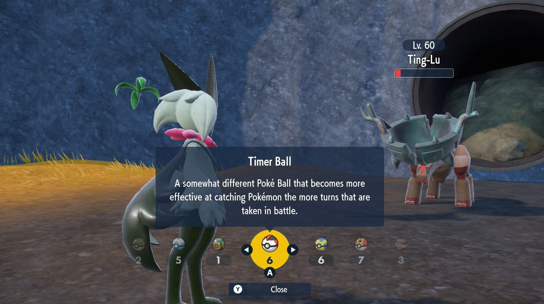Pok mon Scarlet and Violet green stake locations and Groundblight Shrine  including how to catch Ting Lu - 4